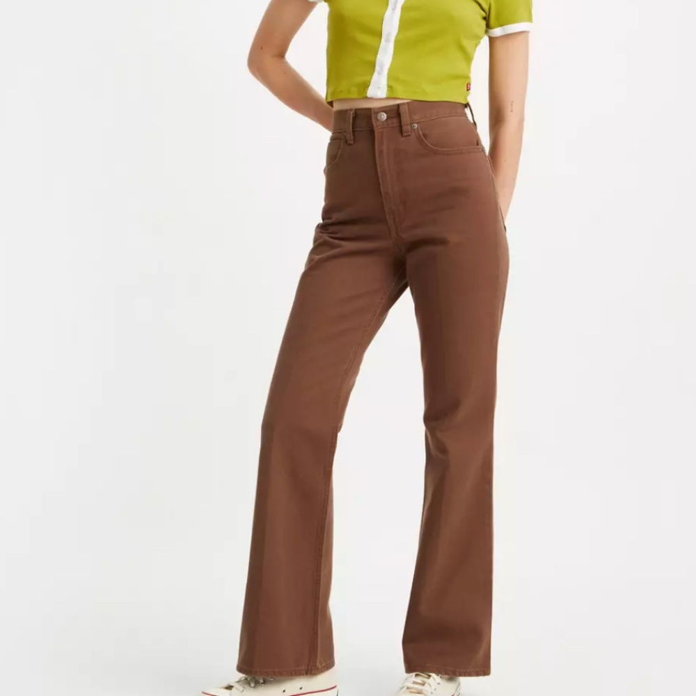 Levi's Brown Flare Jeans